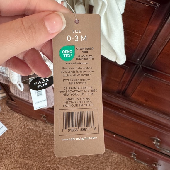 chick pea white and Pink Baby Girls 3-Piece Matching Set - Picture 3 of 3